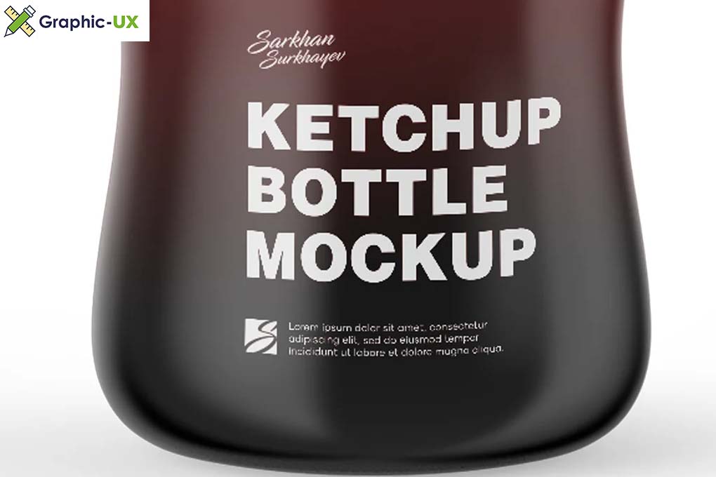 250g Ketchup Bottle Mockup 