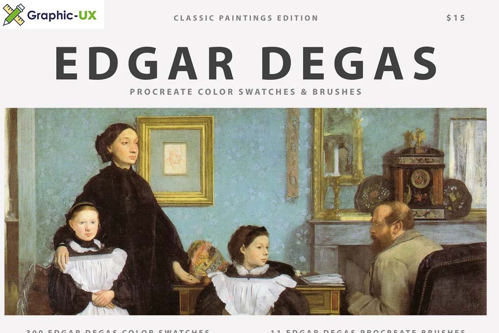 Edgar Degas Art Procreate Brushes