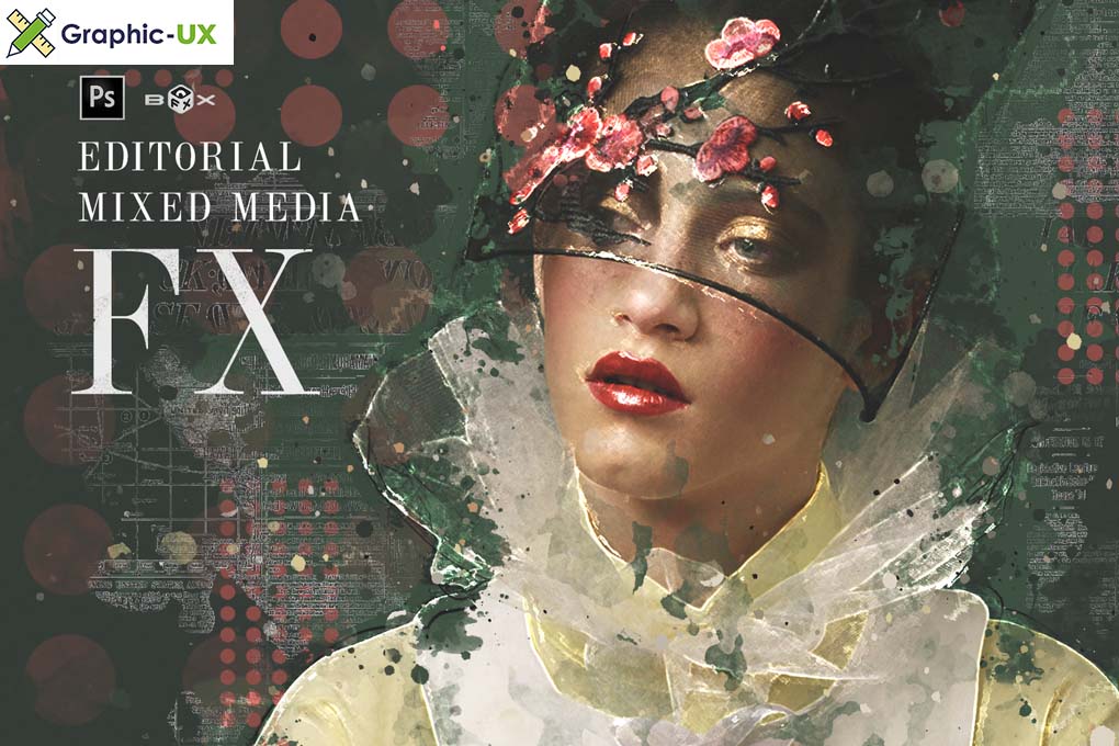 Editorial Mixed Media FX - Photoshop Add-On Extension