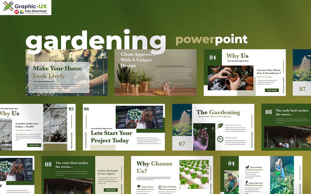 Ellen - Home Gardening Powerpoint Presentation