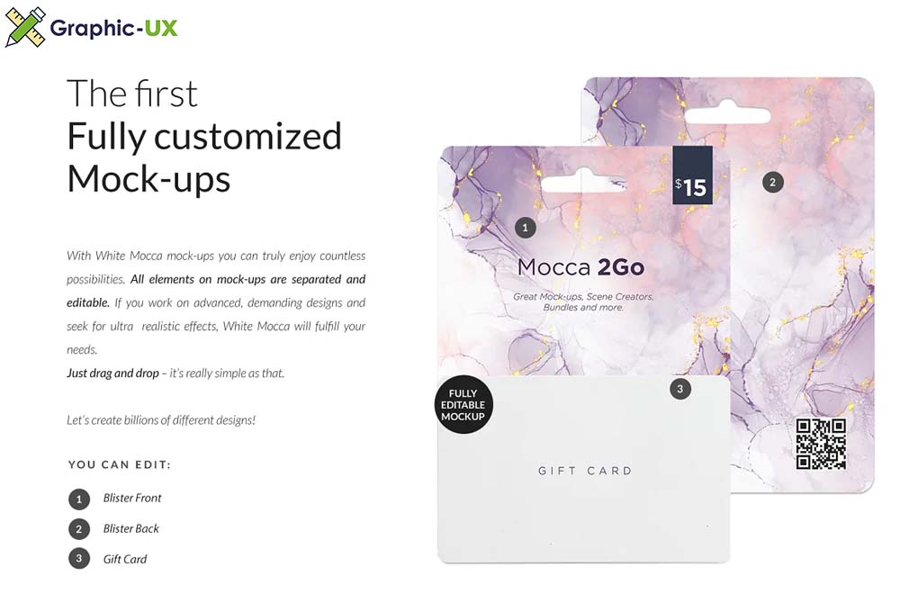 Gift Cards 5 Top Types 25xMockups