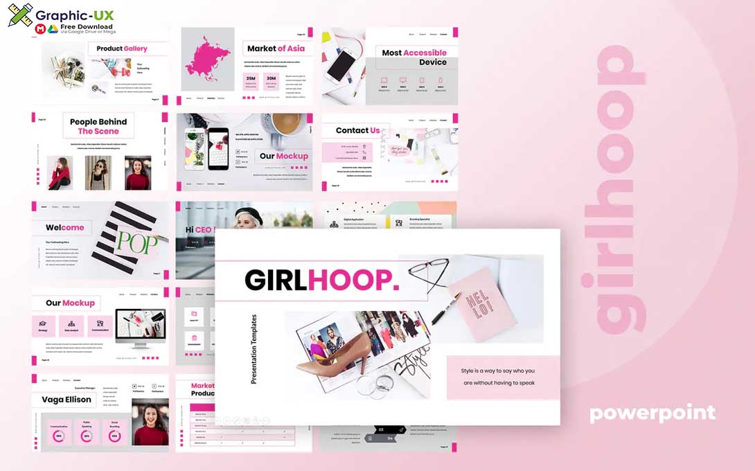 Girl Hoop - Powerpoint Presentation