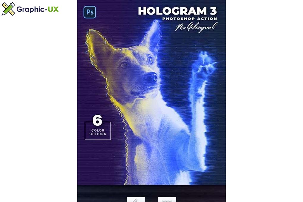 Hologram 3 Photoshop Action