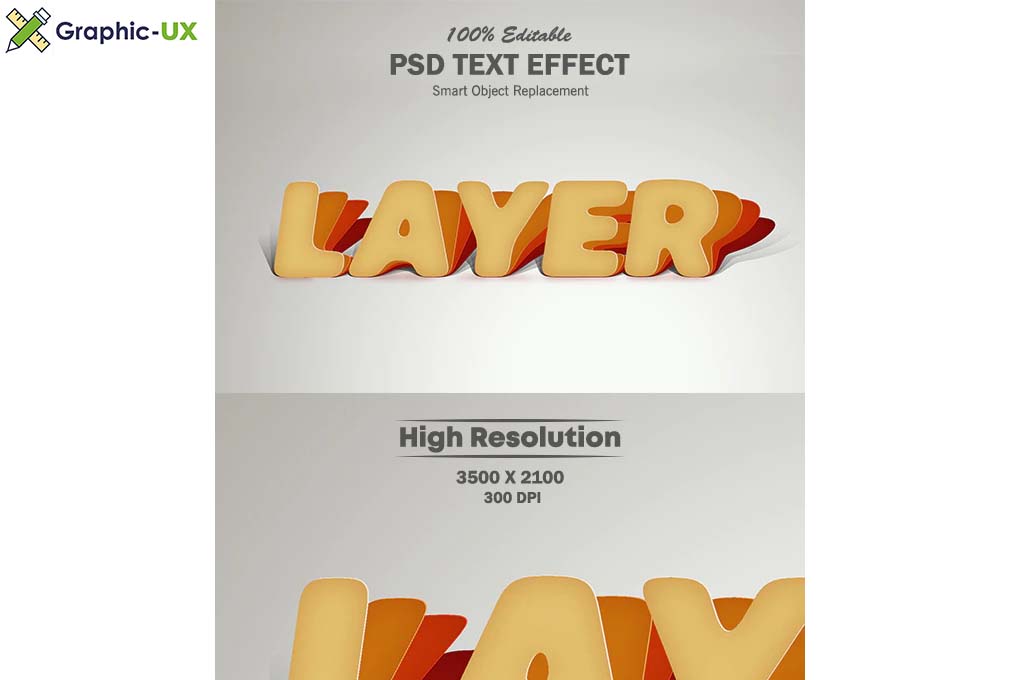Layer Style Editable PSD Text Effect