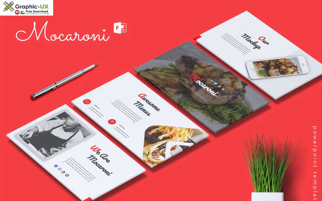 MOCARONI - Restaurant & Food Powerpoint Template