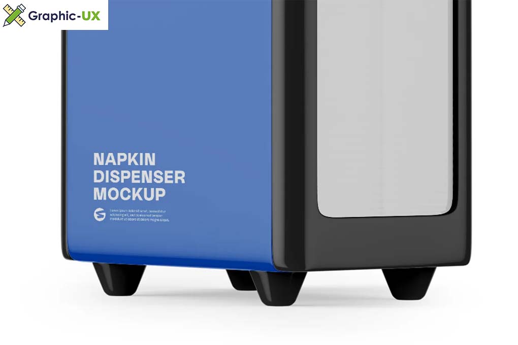 Napkin Dispenser Mockup Half Side