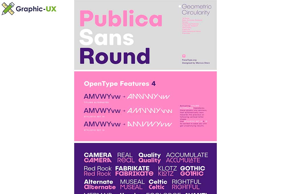Publica Sans Round Font Family