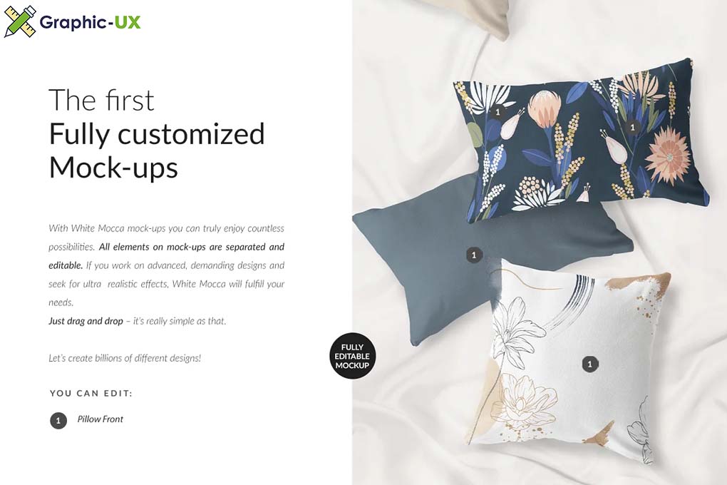 The Pillows & Bedsheet 2 Mock-ups 
