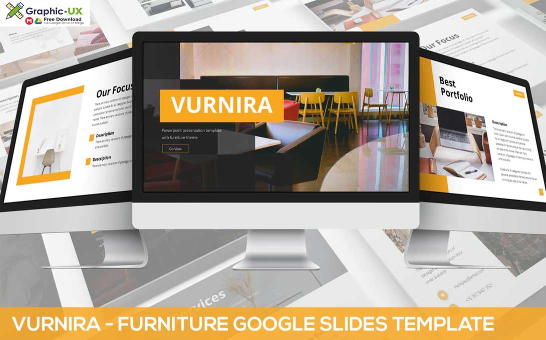 Vurnira - Furniture Google Slides Template
