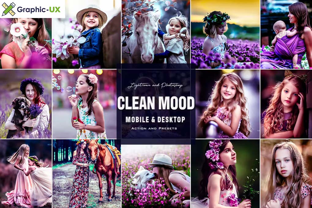 Clean Mood - Photoshop Actions Lightroom Presets 