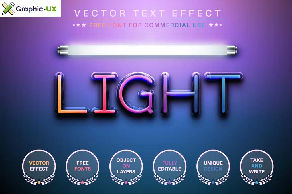 Magic Light - Editable Text Effect, Font Style