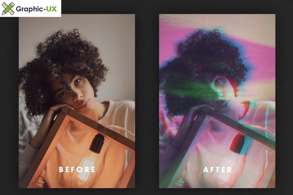 Toxic Glitch Effect for Posters